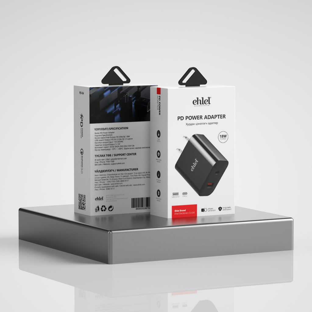 PD 4.0 Power Adapter, 30W, Multi-Device - Ehlel PD-04
